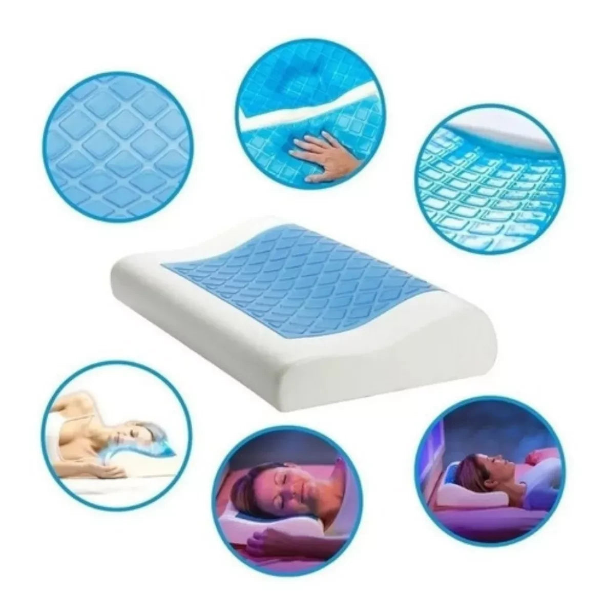ALMOHADA MEMORY FOAM SENSOR GEL
