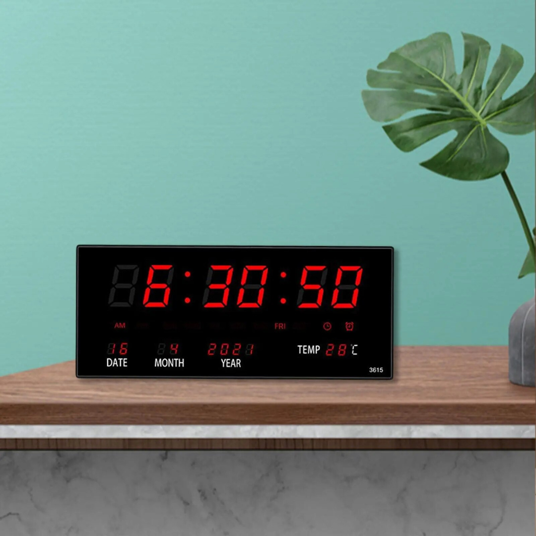 Reloj Led Grande De Pared Mirror Clock