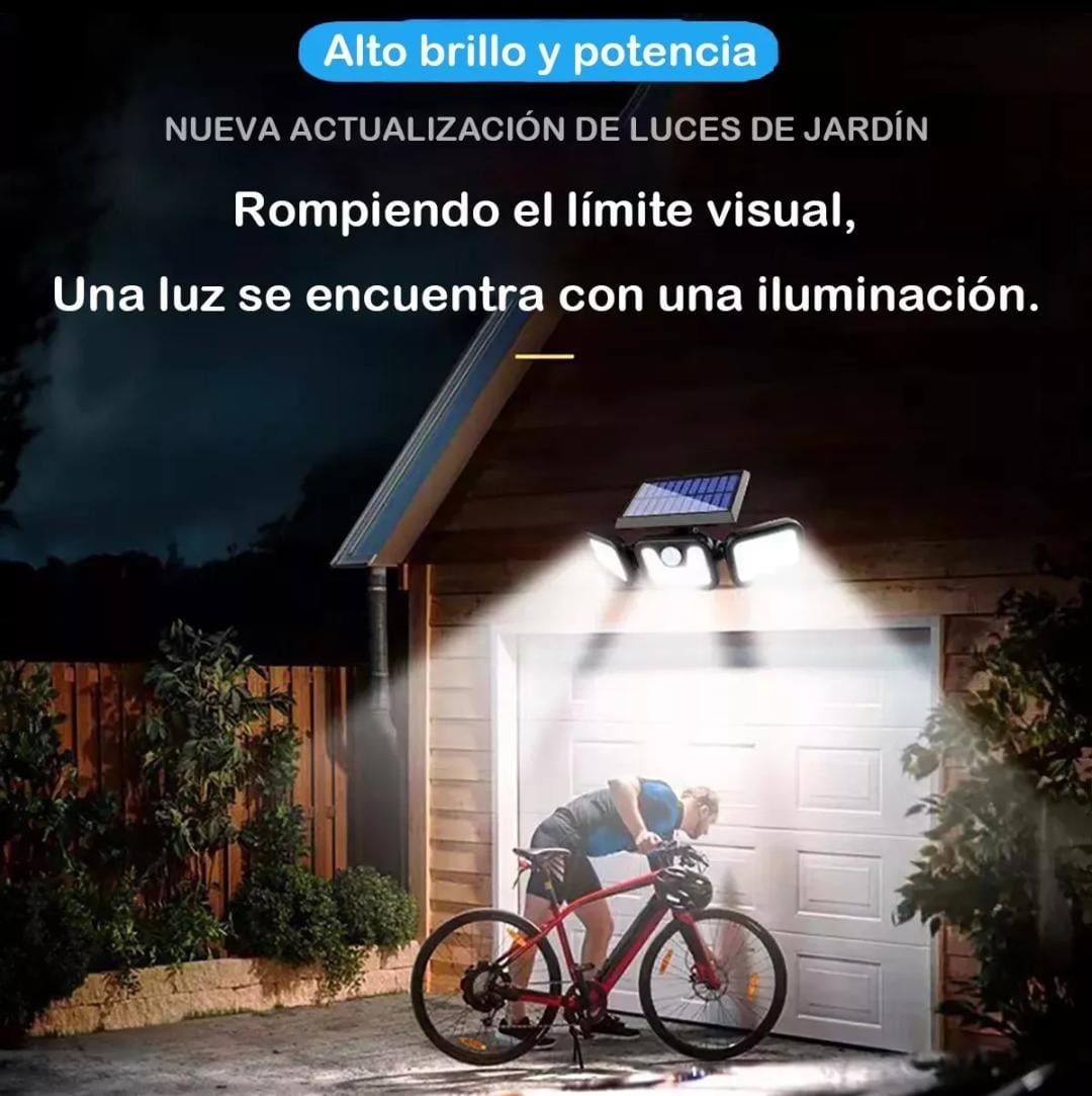 Lámpara Solar Led Giratoria Impermeable