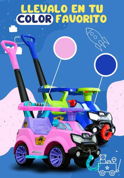 Carro Paseador Y Montable 3 En 1