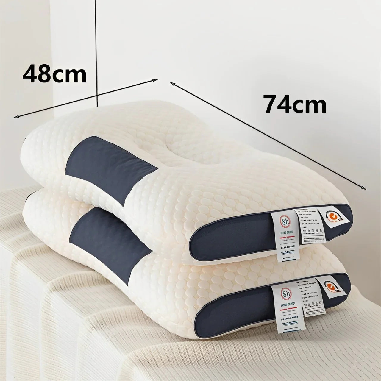 Combo x 2 Almohadas Cervicales Ortopedica 3D