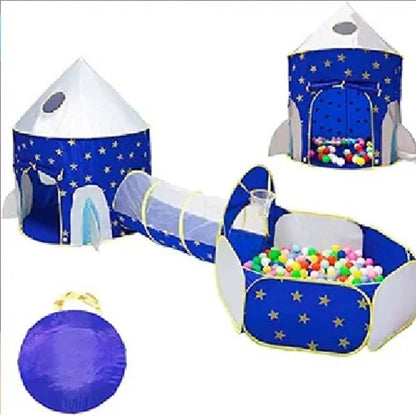 Castillo Tunel Y Piscina + 100 Pelotas