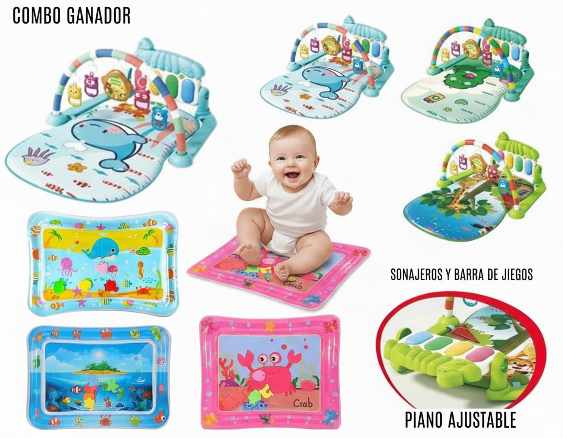 COMBO GIMNASIO + TAPETE DE AGUA