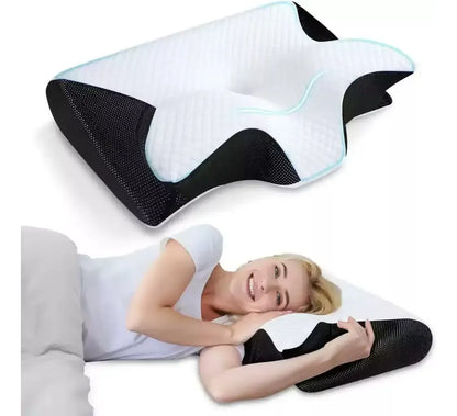 😴💙 ALMOHADA CERVICAL ERGONÓMICA ✨☁️ ¡Despierta renovado cada mañana!