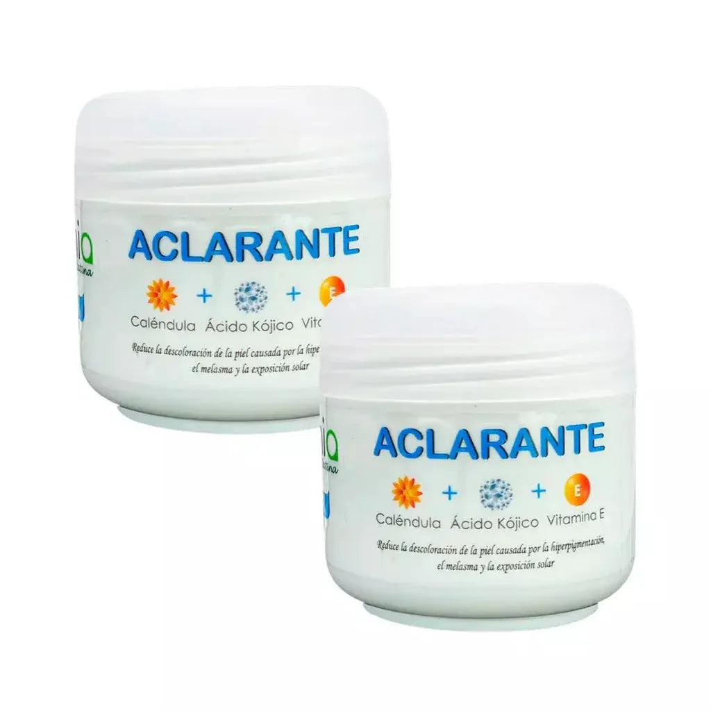 Cremas aclarantes x 2 unidades