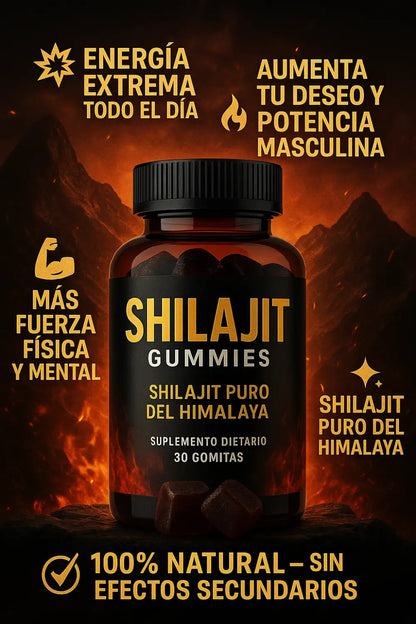 GOMAS SHILAJIT 💪 POTENCIADOR DE TESTOSTERONA🔥