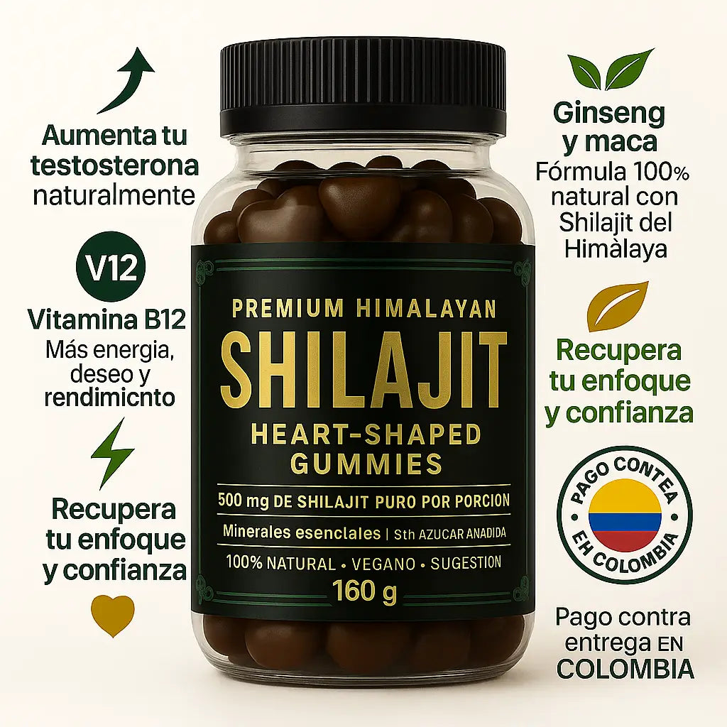 GOMAS SHILAJIT 💪 POTENCIADOR DE TESTOSTERONA🔥