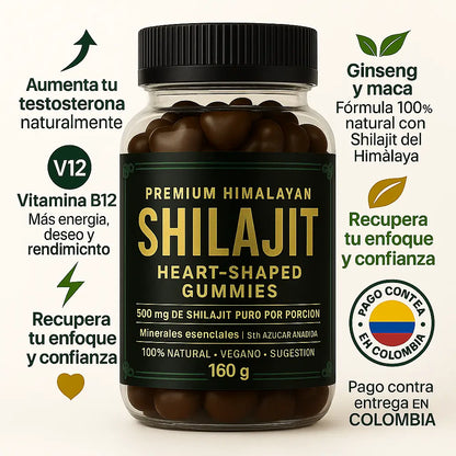 GOMAS SHILAJIT 💪 POTENCIADOR DE TESTOSTERONA🔥