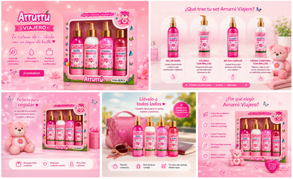 💖✨ Kit x4 Arrurrú Magic Glow ✨💙