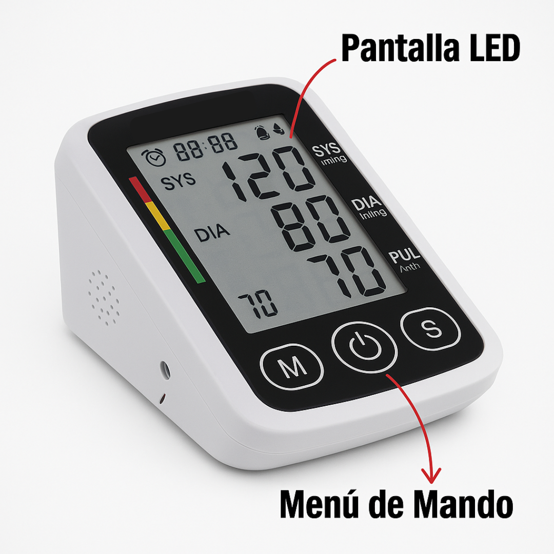 Tensiómetro de Brazo con Voz en Español 4.6 Excelente calidad(56)