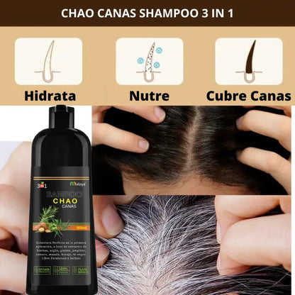 Chao Canas® | Shampoo Cubra Canas 3 in 1 + Tratamiento de Regalo