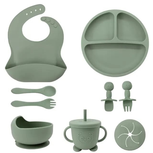 Juego de 10 artículos para la alimentación del bebé