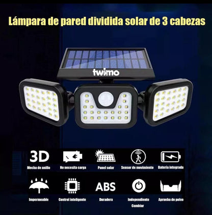 Lámpara Solar Led Giratoria Impermeable