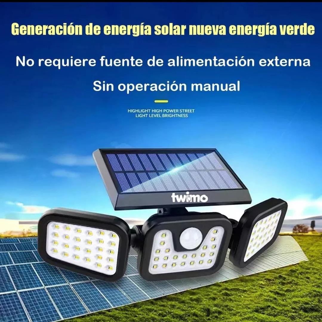 Lámpara Solar Led Giratoria Impermeable