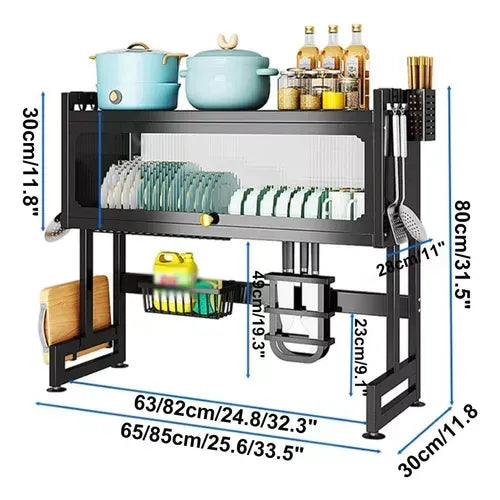 Organizador Con Tapa Escurridor Platos