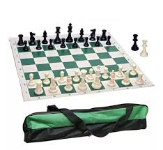 Juego Ajedrez Plegable De Vinilo