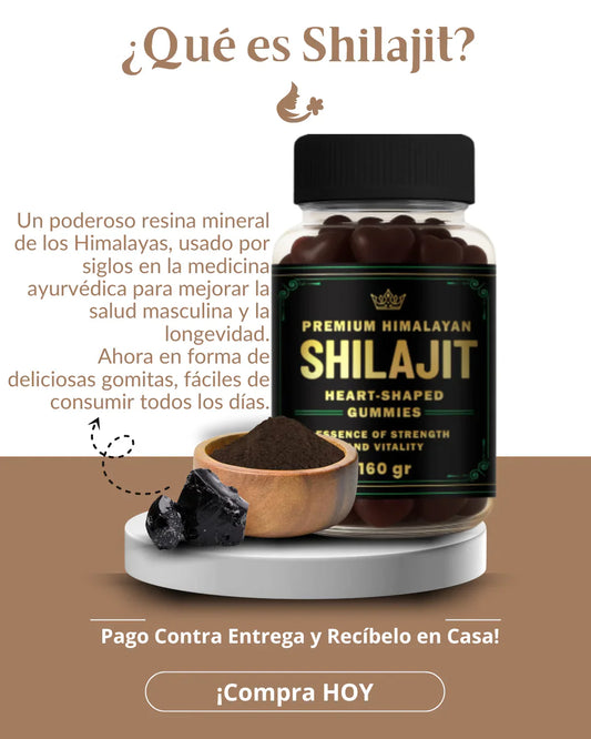 GOMAS SHILAJIT 💪 POTENCIADOR DE TESTOSTERONA🔥